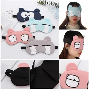 1 pc Cartoon Face Sleeping Eye Mask.